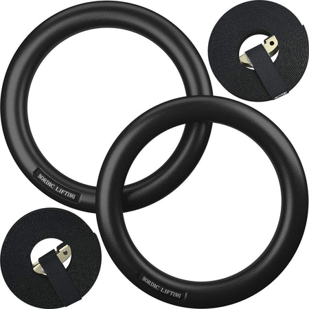 Black Gymnastic Rings Set